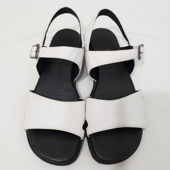 Hush Puppies Shoes Hush Puppies Glade White Sandals Size 95m With Soft Step Heel Poshmark